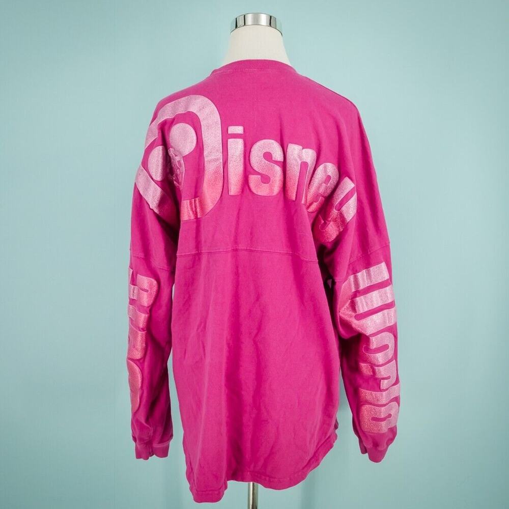 Disney Parks Authentic Spirit Tee Size XL Pink Walt Disney World Glitter Top